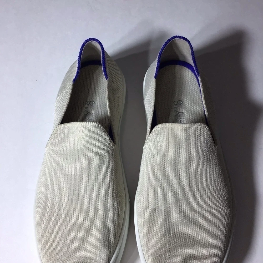 Rothy’s The Sneaker Slip On Shoes in Sand Size 5.5